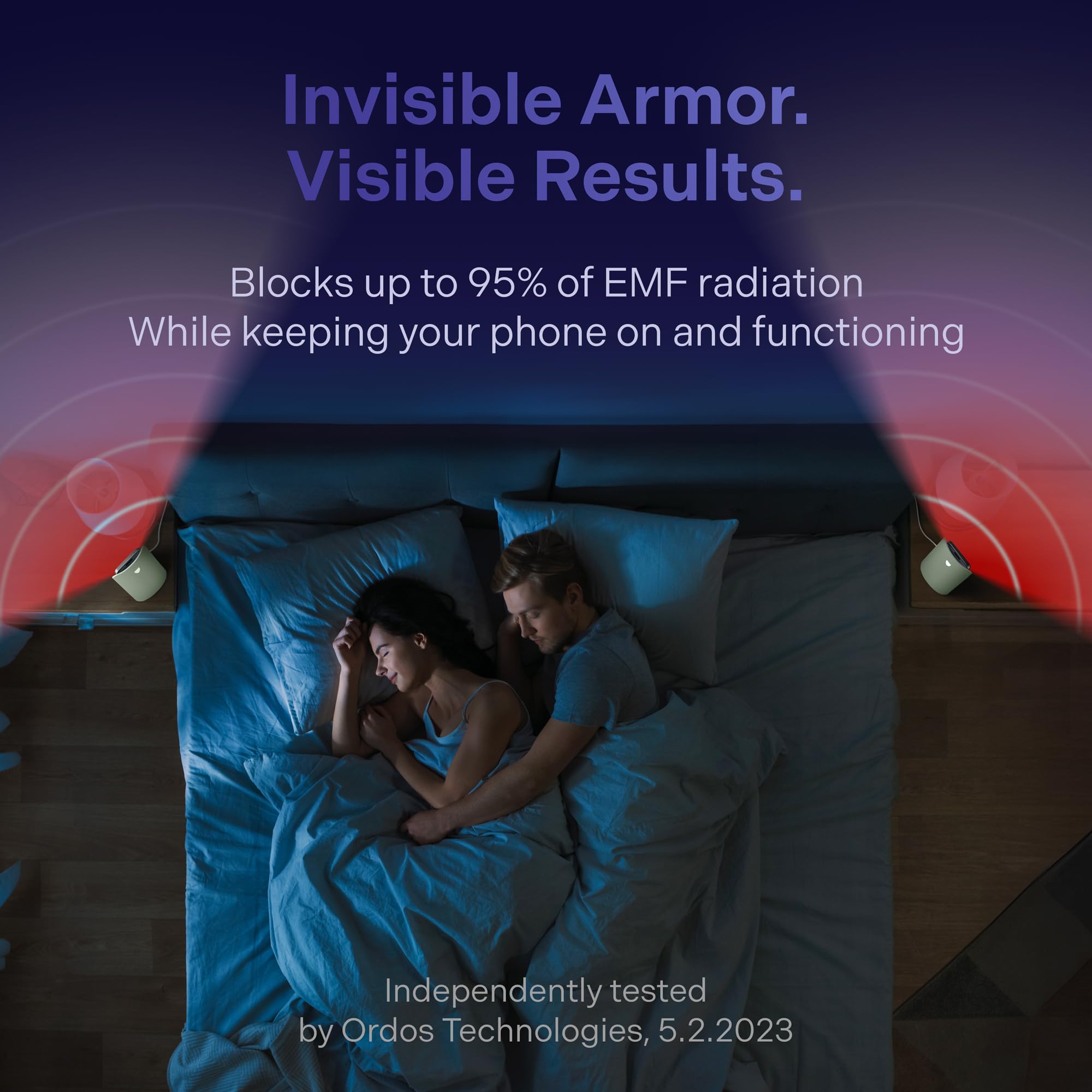 Elvy Fast Qi Wireless Charger for Cell Phones - Designed with EMF Management Technology for Enhanced Charging, Advanced Environm