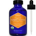 Zongle Therapeutics Organic, Pumpkin Seed Oil, Supplement, for Hair Growth - 100% Pure, Pumpkin Seed Oil, Cold Pressed, 4 OZ