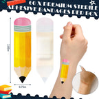 Geiserailie 60 Pcs Christmas Kids Pencil Bandages with Gift Box Christmas Party Favors Surprise Self Adhesive Cute Pencil Bandag
