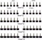 TcJ-Chen YEHAM 30 Pairs Womens High Heel Shoes Replacement Tips Pin (5 Different Sizes, 2 Different Pins Diamete) with 6 Heel P