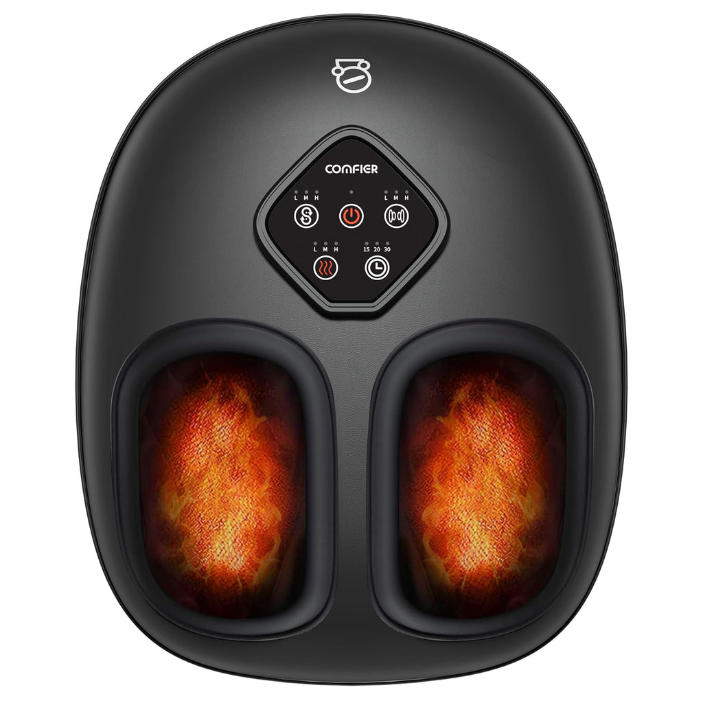 COMFIER 2025 Shiatsu Foot Massager with Heat,Compression,Kneading &Rolling,Foot Massager for Neuropathy,Plantar Fasciitis,Upgrad