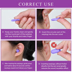 Lenicany 30Pair Soft Foam EarPlugs, 32dB Disposable Sound Blocking Noise Cancelling Ear Plugs for Concerts Loud Music/Shooting G