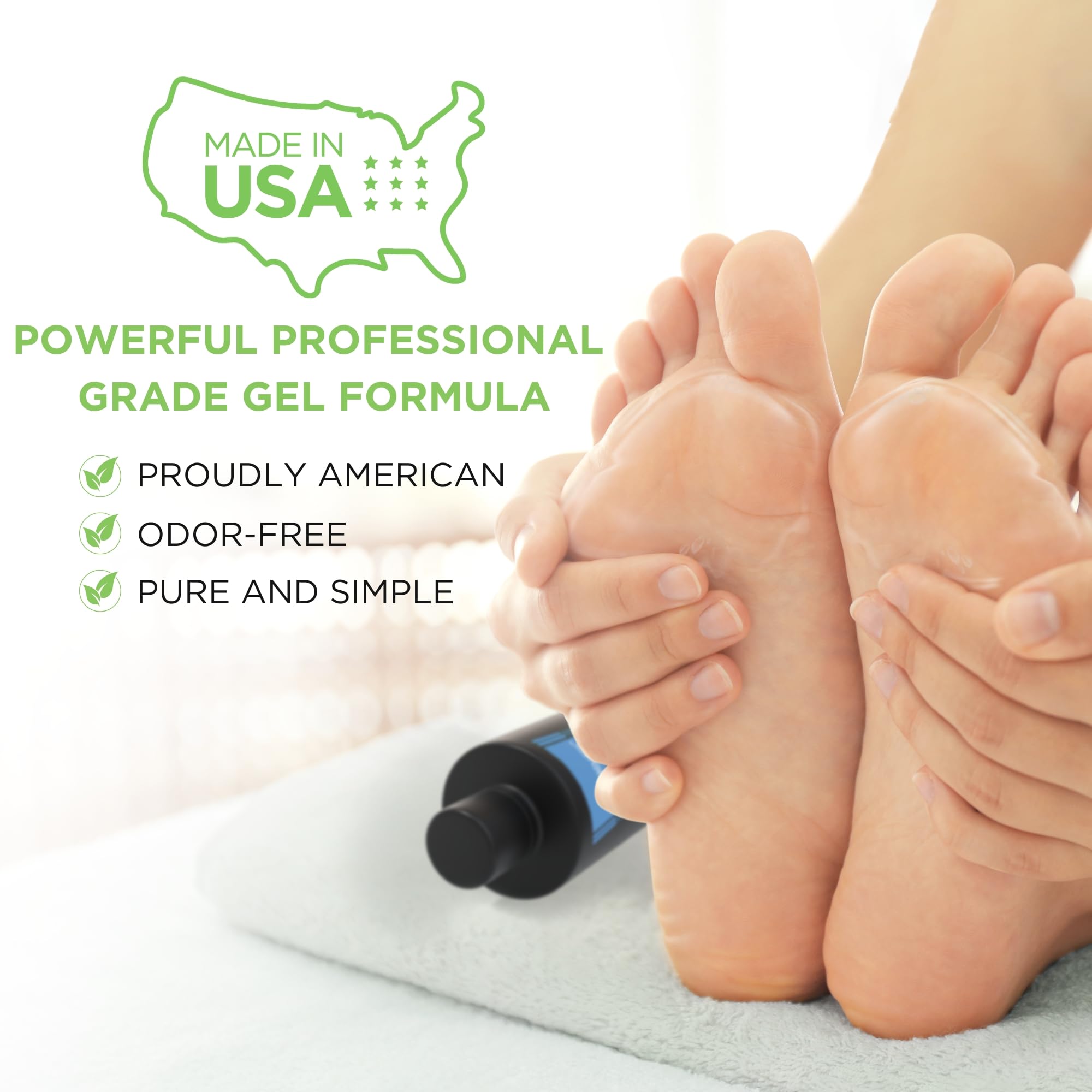 Callus Remover Gel - Professional Foot Callus Removal for Smooth Feet & Cracked Heels - Extra Strength Callus Gel with Pumice St