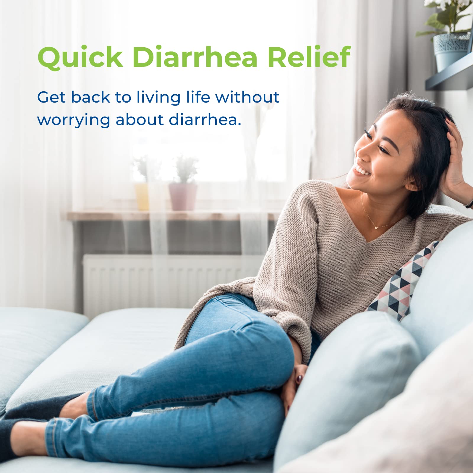 Rite Aid Anti-Diarrheal Caplets - 12 Count - 2 mg Loperamide Hydrochloride | Easy-to-Swallow Anti-Diarrhea Pills | Diarrhea Medi