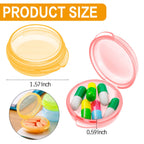 Patelai 6 Packs Small Pill Organizer Box, Travel Pill Container Portable Daily Mini Medicine Case Holder for Pocket Purse Briefc