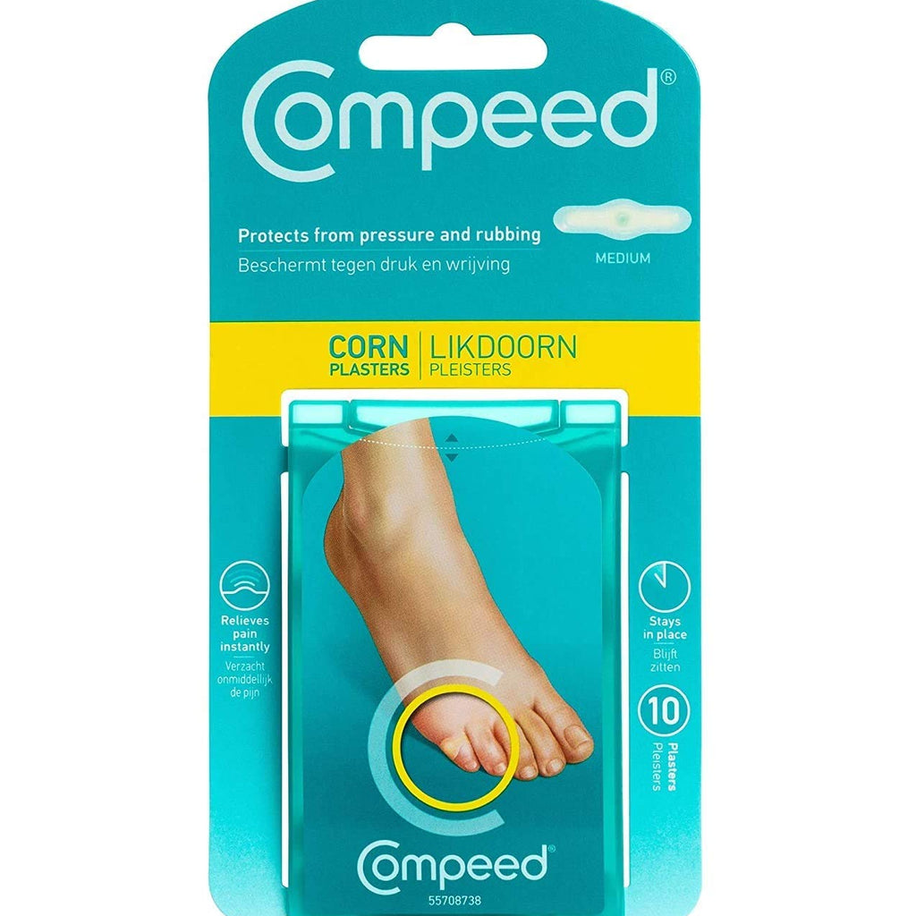 Compeed Corn Plasters, Advanced Corn Care Cushions, 10 Count (Pack of 2) - Packaging may Vary