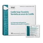 PDI Healthcare D41900 Castile Soap Wipe with Coconut Oil, Premoistened Facial Cleansing Towelette for Travel, 5 in x 7.7 in Size