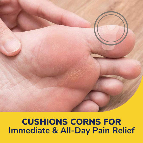 Dr. Scholl's CORN CUSHION With Hydrogel Technology, 6ct // Cushioning Protection Against Shoe Pressure and Friction that Fits Ea