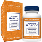 Probiotic Delayed Release 30 Billion - with 10 Probiotic Strains to Support Digestive, Immune & Vaginal Health or Yeast Imbalanc