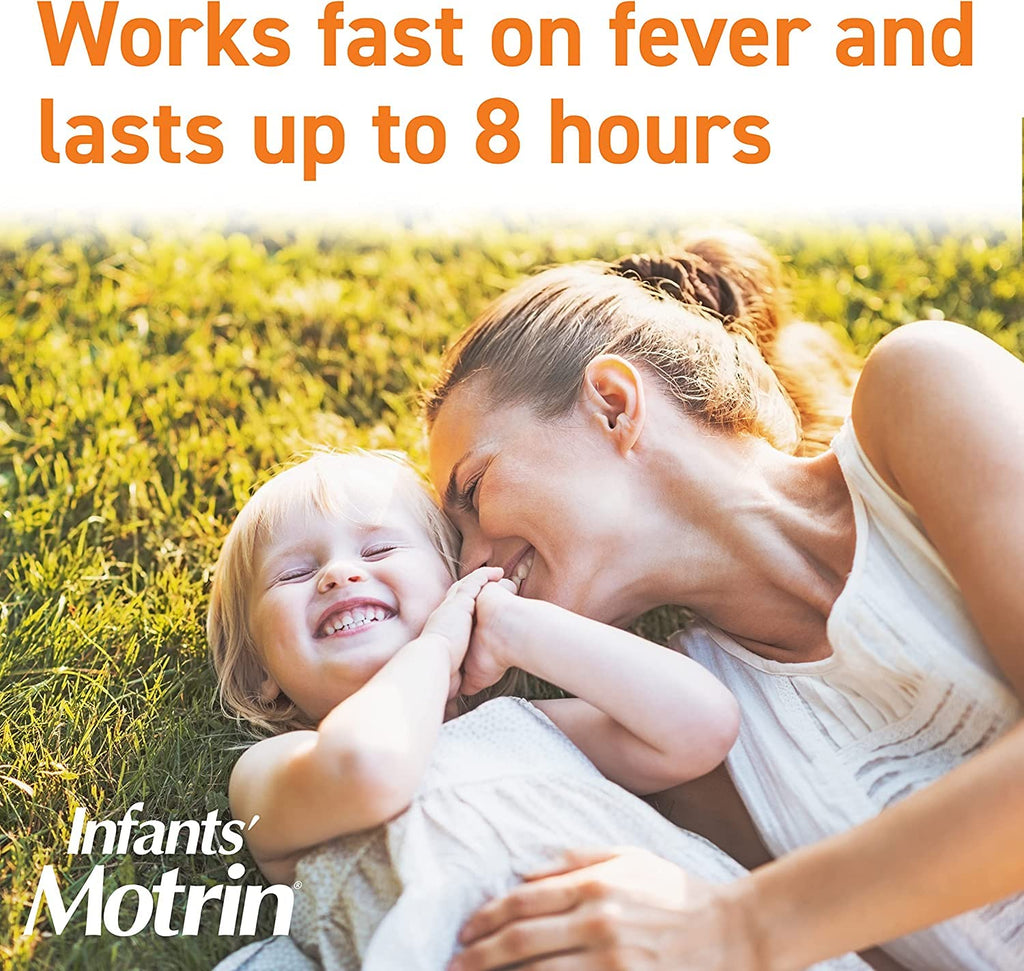Motrin Infants Concentrated Drops, Fever Reducer, Ibuprofen, Berry Flavored.5 Oz (Pack of 2)