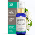 BALIPURA Pure Love Aura Spray - Organic Jasmine & Ylang Ylang Essential Oils - Attraction Mist with Quartz Crystals - Aromathera