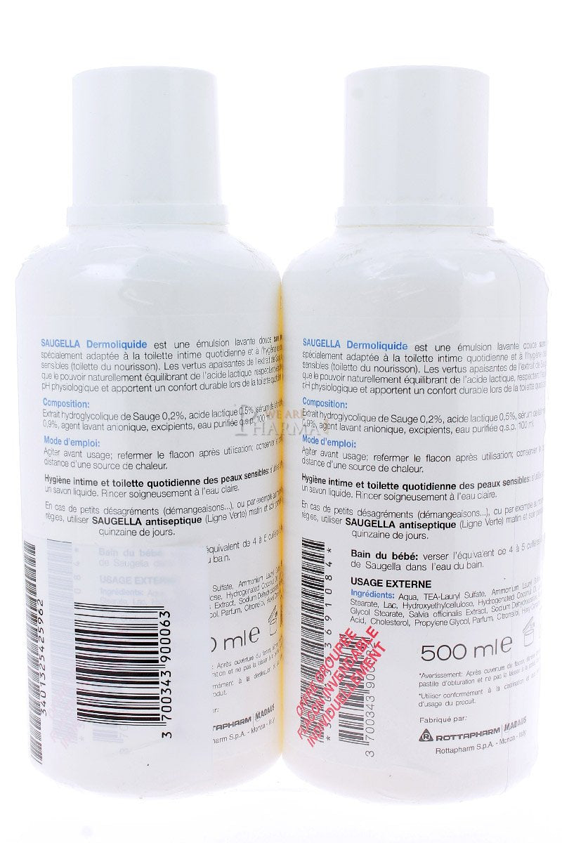 Saugella Dermoliquid 2 x 500ml