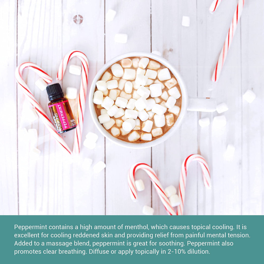 Natures Fusions Peppermint (Supreme), 100% Pure and Natural Essential Oils, Undiluted, Therapeutic Grade for Aromatherapy and T