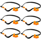 Sumind 12 Pieces Banded Ear Plugs Hearing Bands Banded Ear Band Plug Shooting Reusable Construction Protection Silicone Replacem