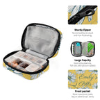 Custom Pill Box 7 Day Pill Case Bag Daisy Flowers Personalized Name Travel Pill Organizer Bag with Zipper Portable Weekly Case C