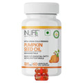 Inlife Pumpkin Seed Oil Capsules | Extra Virgin Cold Pressed Pure Oil | PlantBased Phytosterols Supplement  60 Vegetarian Caps