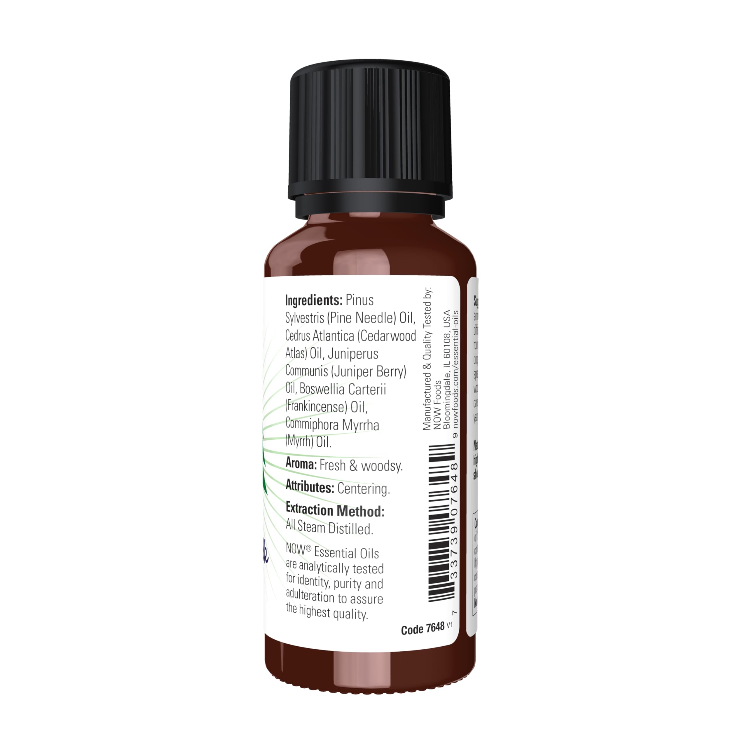 NOW Essential Oils, Woodland Walk Oil Blend, Calming Attributes with a Fresh and Woodsy Scent, Steam Distilled, 1-Ounce