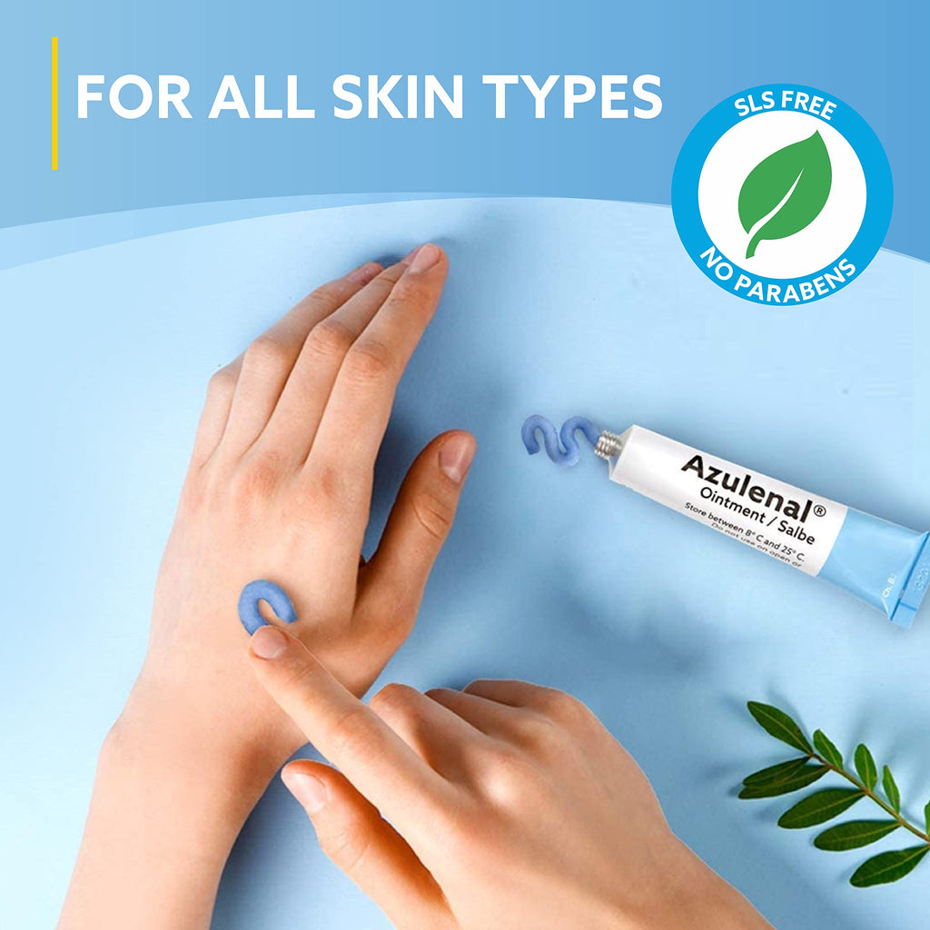AZULENAL Ointment with Guaiazulene | Ointment for Diaper Rashes Itches Cuts & Sore Nipples | Suitable for Use for Babies and Nur