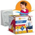 SunnyBay Adhesive Heat Patches for Neck, Knee, and Upper or Lower Back, Air-Activated Heat Pads for Menstrual Cramps, Stiffness,