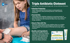 Globe Triple Antibiotic First Aid Ointment, 0.5 oz (24-Pack) First Aid Antibiotic Ointment, 24-Hour Infection Protection, Wound