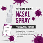 EPOTHEX Povidone Iodine Nasal Spray (0.6%) - Powerful Nasal Cleanser & Sinus Protection - Reduce Exposure to Airborne Contaminan