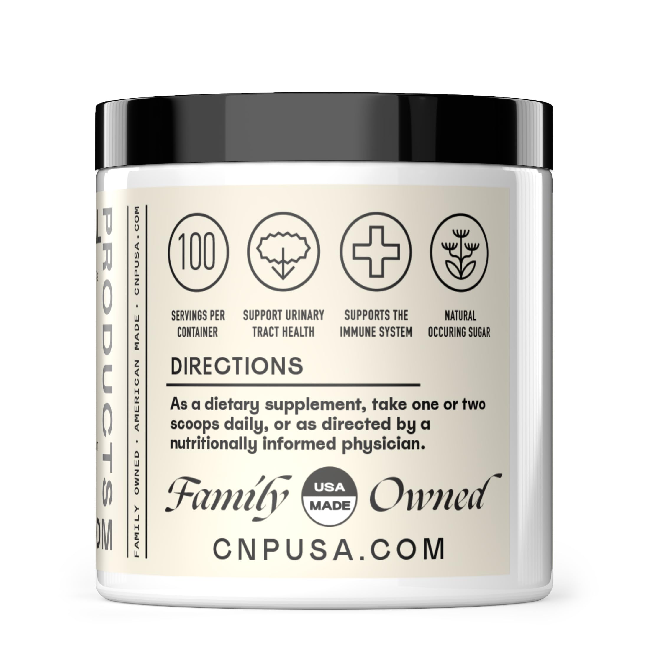Complete Natural Products Pure D-Mannose Powder Supplement - Bulk D-Mannose 8oz (227 g) 115 Servings for UTI, Bladder, & Urinary