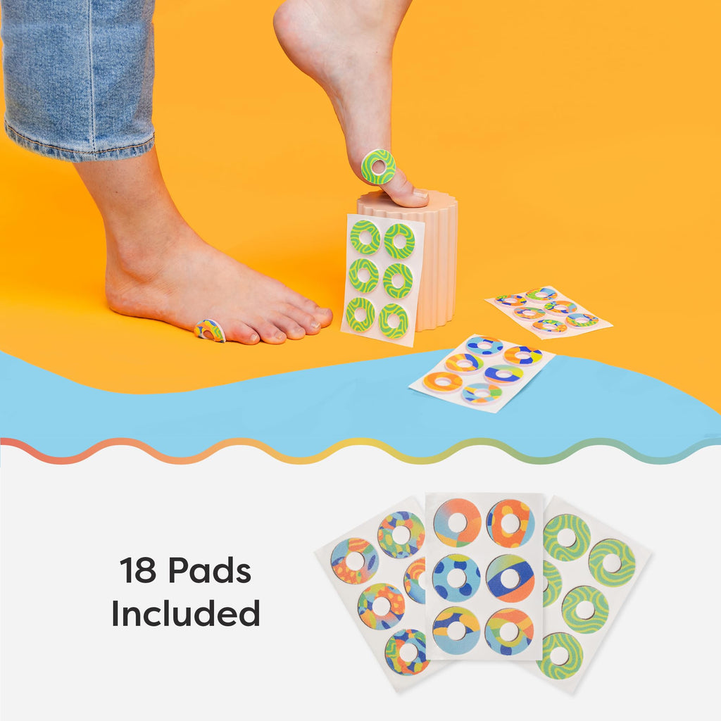 ZenToes Callus Cushions | Water-Resistant Self-Stick Adhesive Corn Pads | Foot, Heel, & Toe Discomfort Relief | Soft Foam for Fr