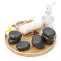 Master Massage Large Flat Ovular Basalt Hot Stone Massage 8piece Pack 3 X 2X 1rock, for Professional, Spa, Massage Therapy, Rela