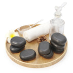 Master Massage Large Flat Ovular Basalt Hot Stone Massage 8piece Pack 3 X 2X 1rock, for Professional, Spa, Massage Therapy, Rela