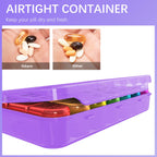 Odaro Weekly Pill Organizer 4 Times a Day, Daily Pill Box 7 Day, Large Travel Pill Case with 28 Compartment to Hold Medicine, Vi