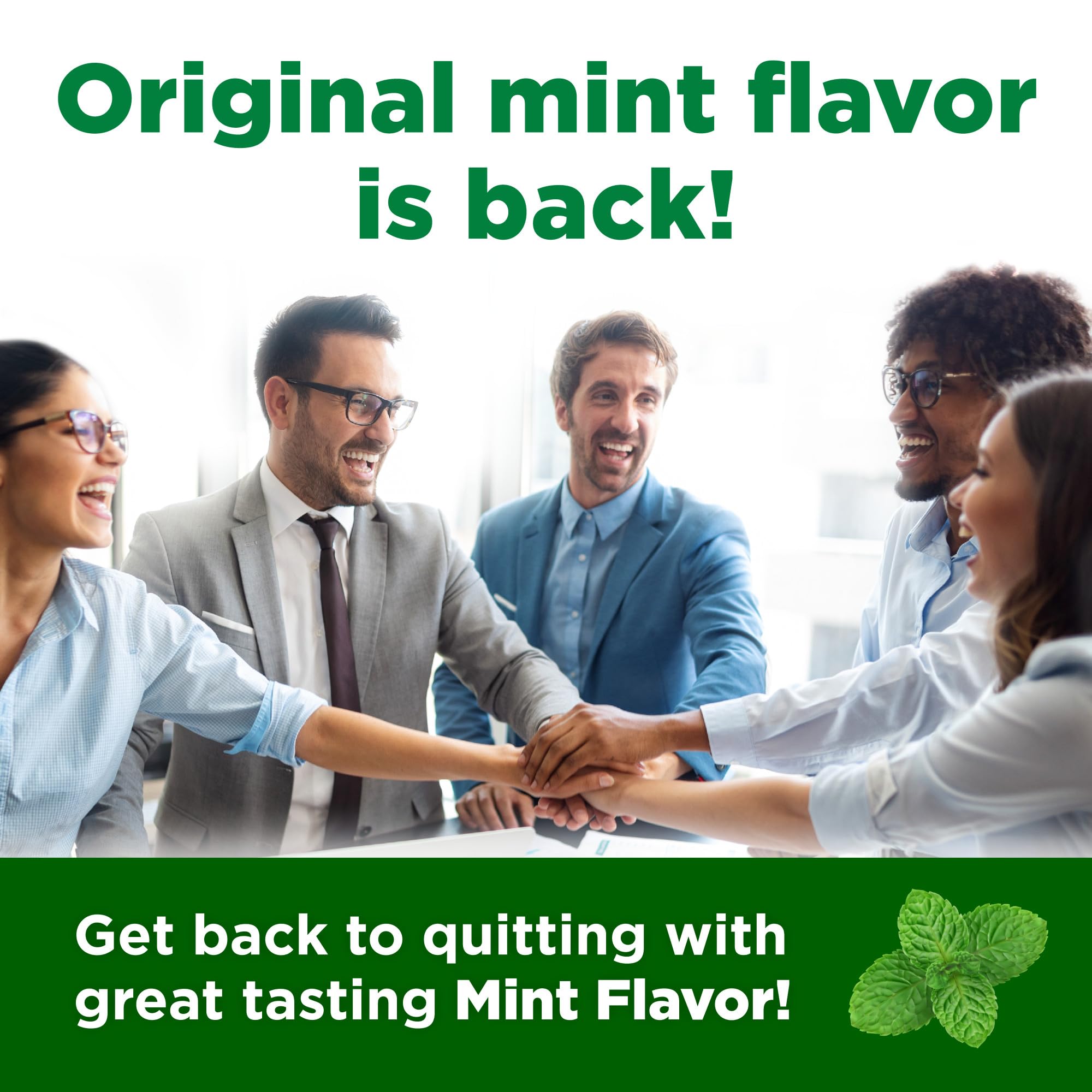 Amazon Basic Care Mini Nicotine Polacrilex Lozenge, 2 mg (Nicotine), Stop Smoking Aid, Mint Flavor; Quit Smoking with Mint Nicot