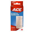 AcE 4 Inch Elastic Bandage with clips, Beige, great for Leg, Shoulder and More, 1 count