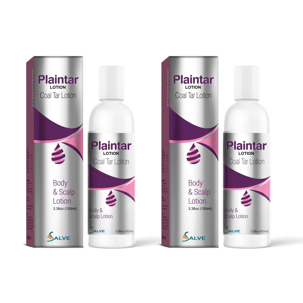 Plaintar Coal Tar 5% Leave on Lotion Reduces Scaling Dryness & Itching Coal Tar Lotion for Dandruff Psoriasis & Seborrheic Derma