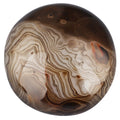SUNYIK Natural Banded Agate Palm Stones Worry Pocket Stone, Polished Irregular Shaped Sphere Decortarion 1.5-2   