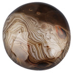 SUNYIK Natural Banded Agate Palm Stones Worry Pocket Stone, Polished Irregular Shaped Sphere Decortarion 1.5-2   