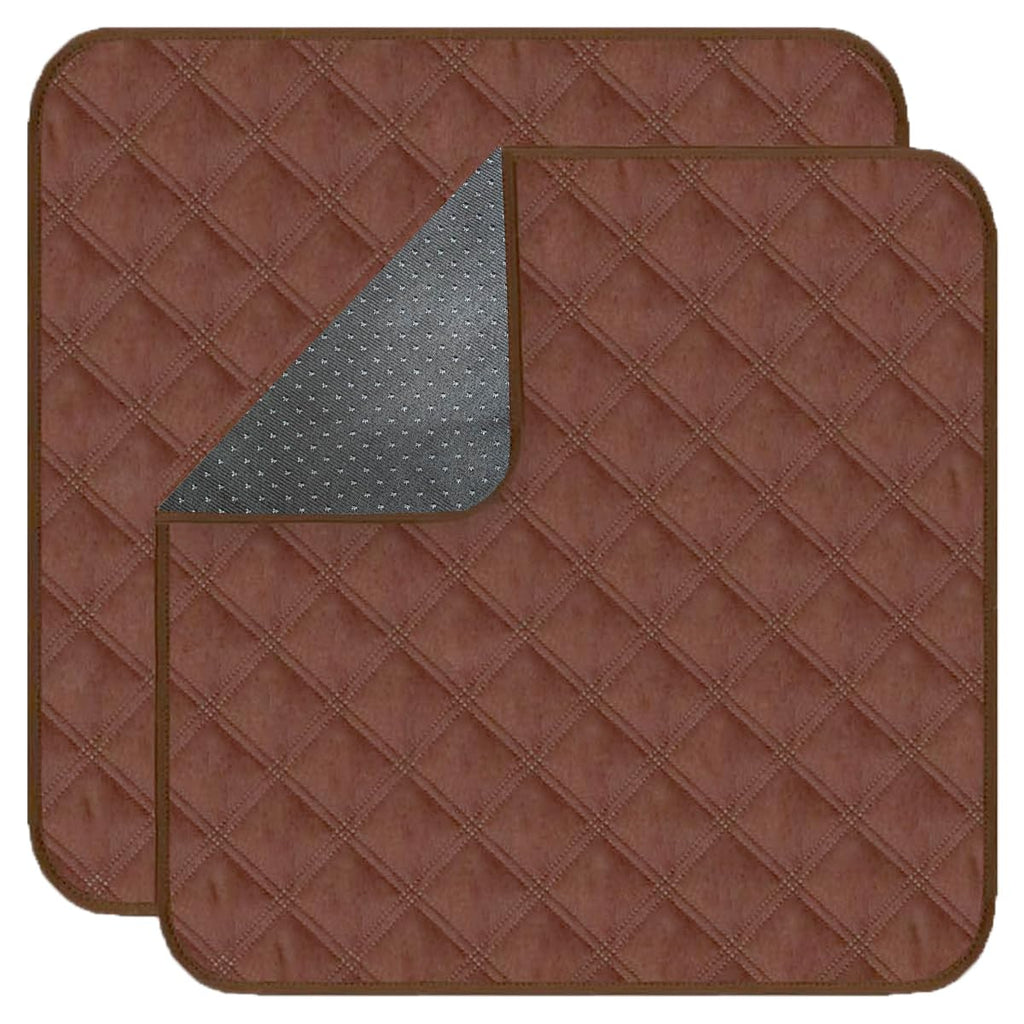 Waterproof Chair Pads for Incontinence 2Pcs Resuable Washable Seat Protector Pads for Incontinence for Senior Toddlers 22X21 Cof