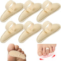 Jutom 6 Pcs Hammer Toe Cushion Toe Pads Reduces Pressure from Calluses and Hammer Buttress Pad Crest Cushion Large for Left Foot