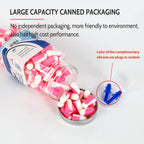 LYSIAN Ultra Soft Foam Sleep Earplugs, 38dB SNR Noise Reduction Ear Plugs for Sleeping, Mowing, Shooting-60 Pairs,Double Color P
