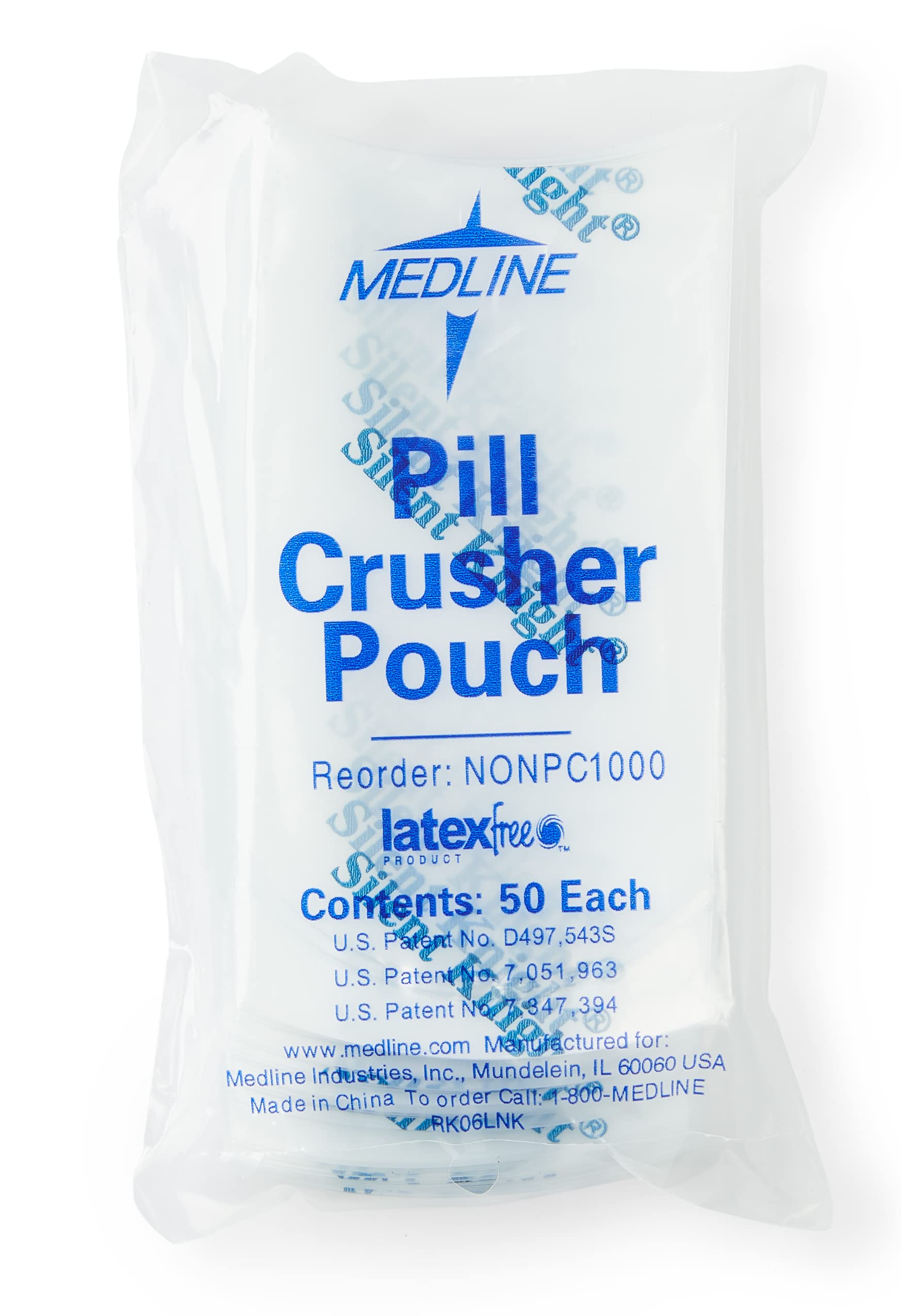 Medline Silent Knight Pill Crusher Pouches (Pack of 1000)