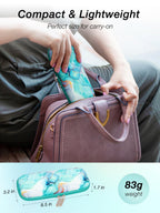 LengKe Insulin Cooler Travel Case - Upgraded EVA Madication Cooler for Travel with 2 TSA Approved Ice Packs, Light Diabetic Trav