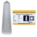 Crystal Heaven Certified Selenite Crystal Tower Obelisk Point For Chakra, Healing And Balancing  Aaa Grade Original Certified G