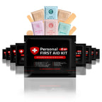 Portable Travel Size First Aid Kit - 10 Pack | Perfect for Home, Office, Car, School, Business, Travel, Hiking, Hunting, and Out