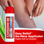 Cortizone 10 With Healing Aloe Easy Relief Applicator 1.25 oz., Maximum Strength 1% Hydrocortisone Anti-Itch Liquid (Pack of 6)