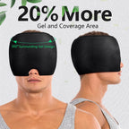 Migraine Headache Relief Cap, Migraine Relief Cap Hot & Cold Therapy Hangover Hat Mask Odorless Migraine Headache Hat for Puffy