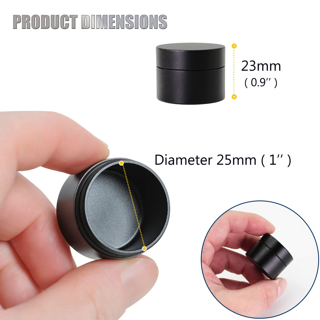 Portable Daily Pill Case, Heavy Duty Aluminium Alloy Round Pill Box, Waterproof Travel Pill Organizer, Pocket Purse Medicine Vit
