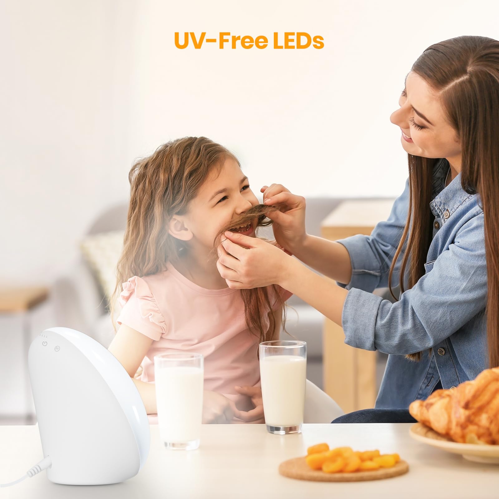 LASTAR Sun Lamp, 10,000 Lux Sunlight Lamp with 4 Color Temperatures & 5 Brightness & 1H Timer, Touch Control Daylight Lamp with