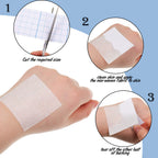 Nuanchu 2 Rolls Non-Woven Cover Roll Stretch Tape Non-Woven Adhesive Bandages Breathable Bandage Tape Cohesive Wrap Bandages Pro