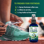 Vapor Fresh Shoe Deodorizer Spray - Odor Eliminator for Smelly Shoes - Eucalyptus Lavender - 4oz (1-pack)