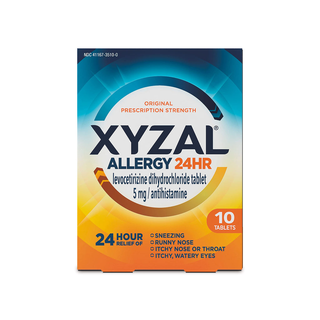 Xyzal Allergy Pills, 24-Hour Allergy Relief, 10-Count, Original Prescription Strength