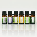 Earnest Living Tea Tree, Peppermint, Lavender, and Eucalyptus Essential Oil Set for Home Diffusers